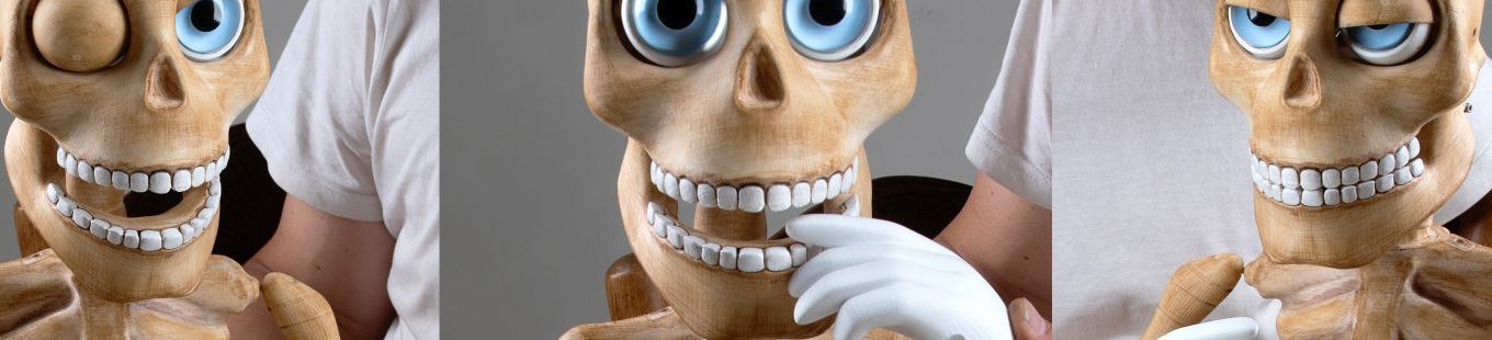 The ultimate ventriloquist puppet – meet Donnie the skeleton!