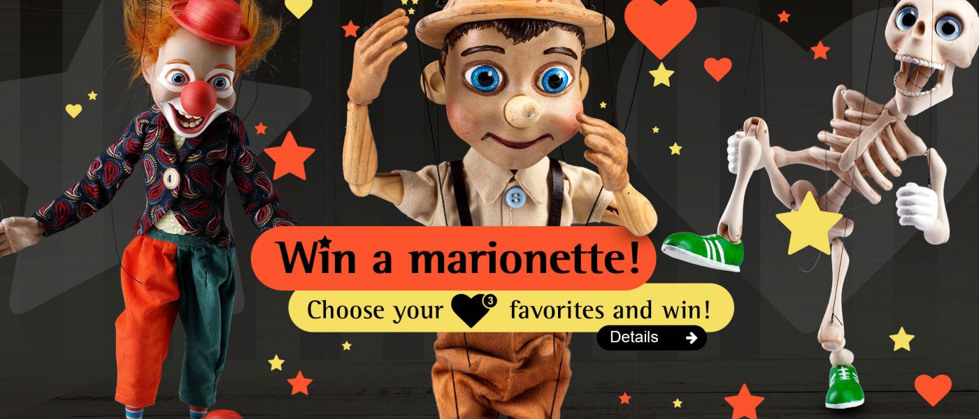 GAME IS OVER: Join our contest and win a marionette!