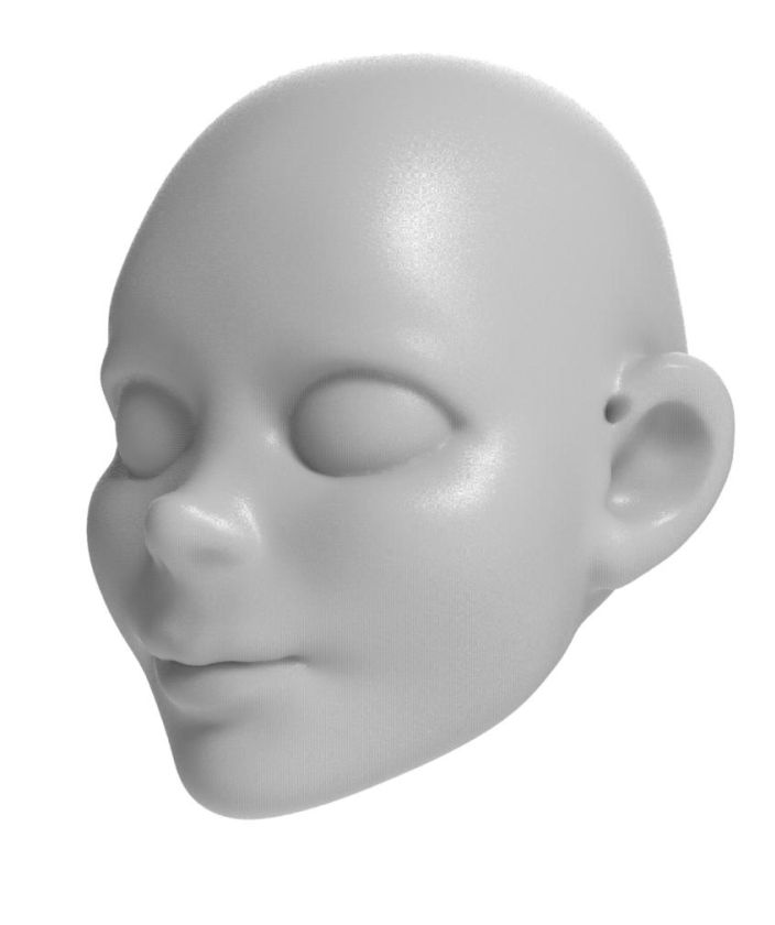 3D Modèle de tête de jeune garçon pour l'impression 3D