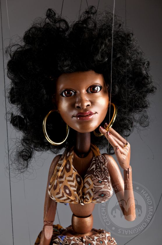 3D Modèle de tête de Fille afro-américaine pour l'impression 3D 115 mm