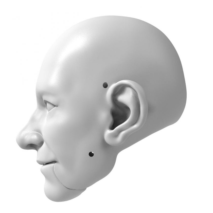 3D Modèle de tête de John Eck pour l'impression 3D