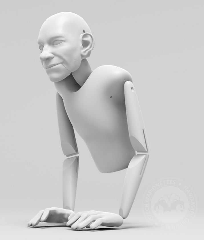 Modèle de tête de John Eck pour l'impression 3D