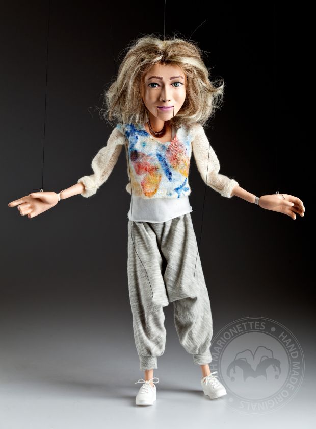 Portrait marionette - 80cm (30inch), movable mouth