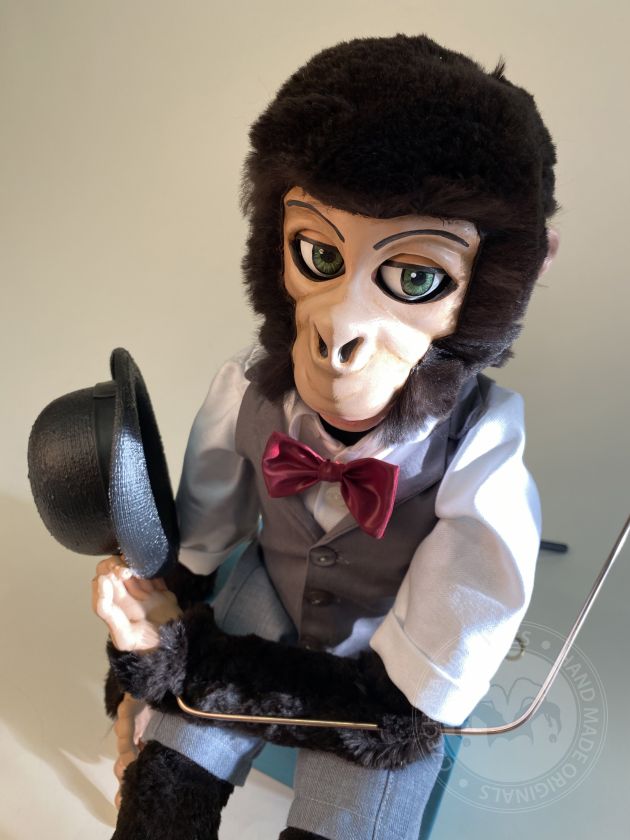 Mr. Monkey - custom-made figurine puppet