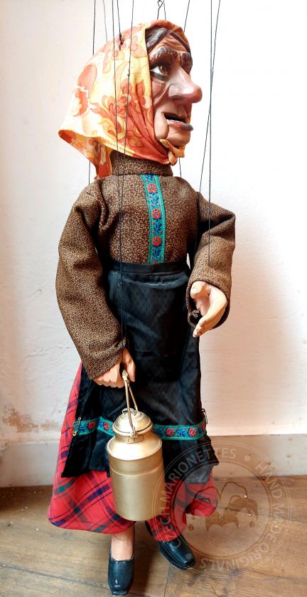Old lady - antique marionette