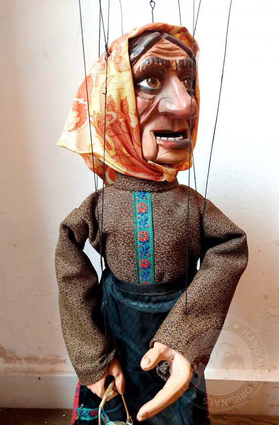 Old lady - antique marionette