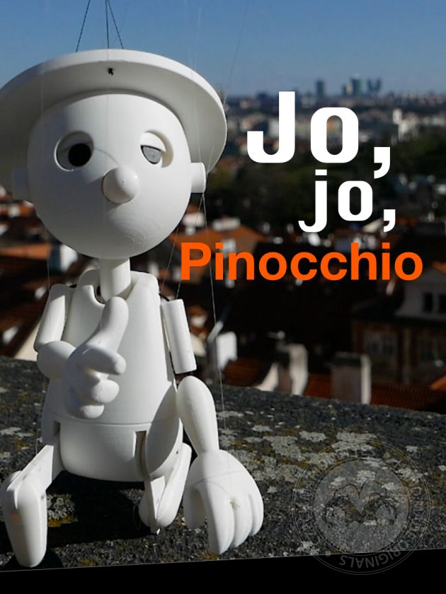 Pinocchio marionette for 3D printing