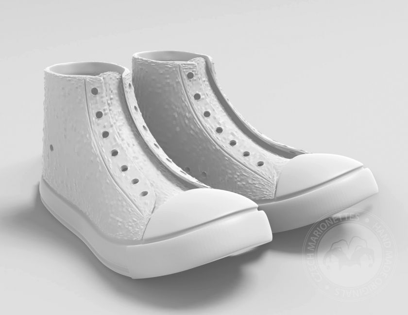 Schuhe Converse High für 3D-Druck 120x50x40 mm