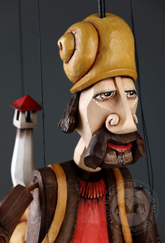 Escargot Voyageur - Fantastique Marionnette Sculptée par Jakub Fiala - Zoo Collection Sapiens