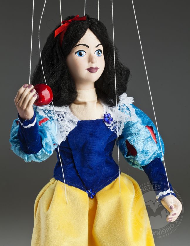 Belle Blanche-Neige - Marionnette Tchèque Traditionnelle