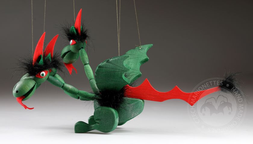 Marionette eines Drei-Chew-Drachen