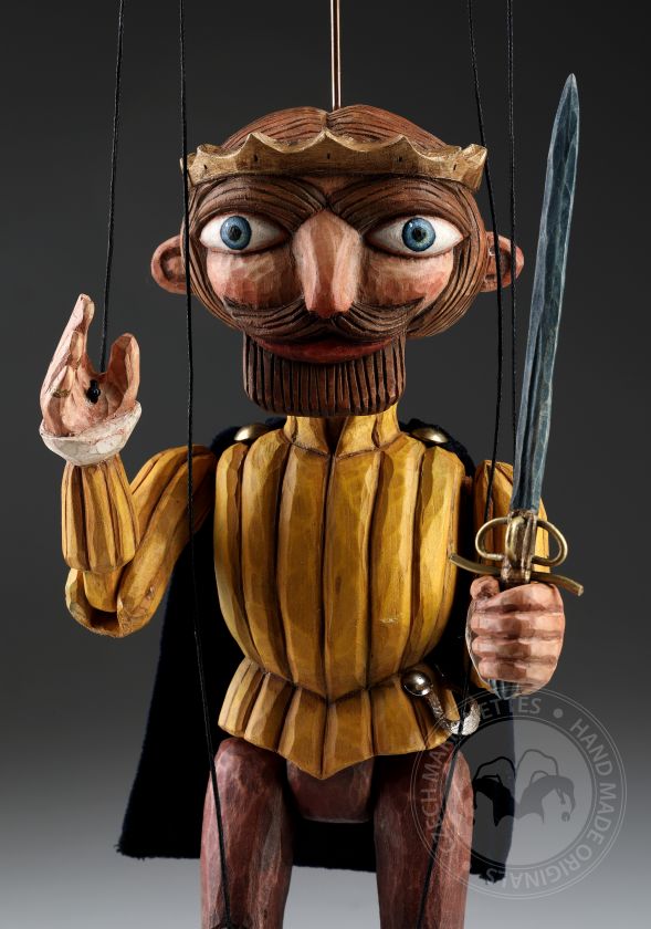 Prince of old fairy tales - retro hand-carved marionette