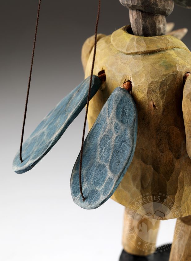 Carved fly marionette puppet by Jakub
