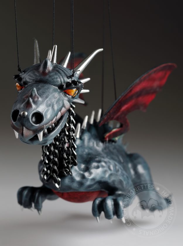 Scary dragon marionette