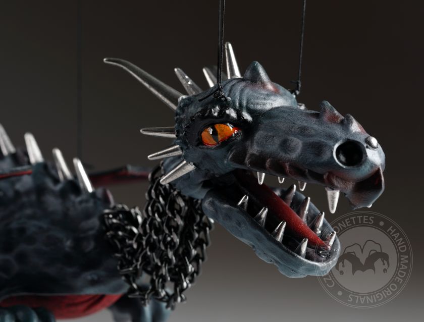 Scary dragon marionette