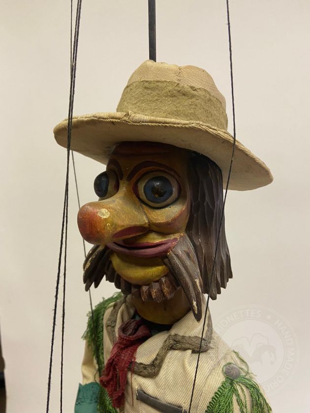 Water Spirit with a Hat - antique marionette
