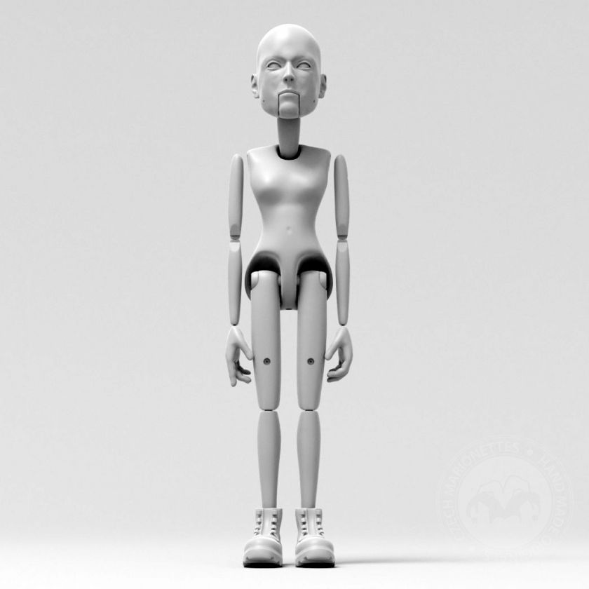 Sigourney Weaver als Ripley, 3D-Modell für 3D-Druck, 60cm Marionette