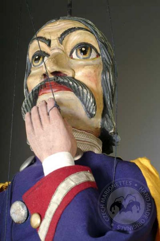 Ritter mit Schwert - antike Marionette