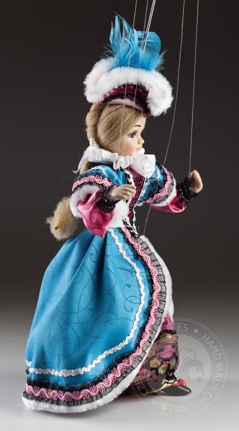 Countess Clara - a puppet of a tender blonde with a fashionable hat