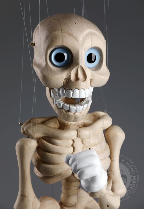 Marionnette Bonnie en bois sculptée à la main