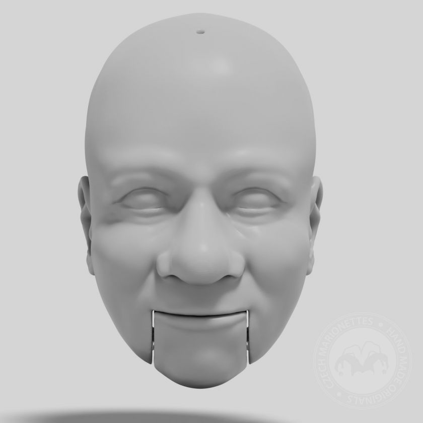 Clarabell the Clown, 3D model of head