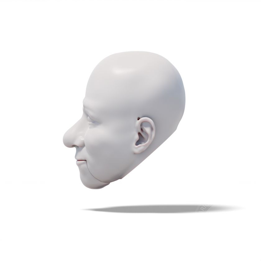 Clarabelle the Clown, 3D model of head