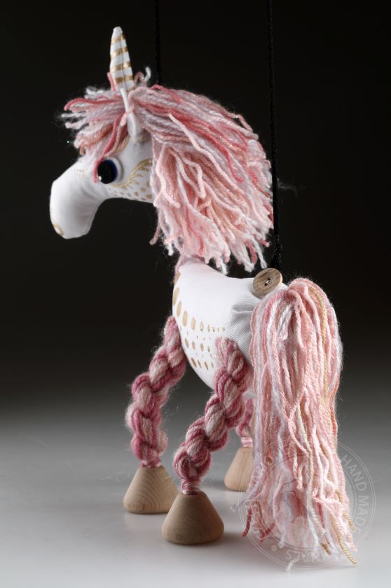 Pink Unicorn - Pepino soft puppet