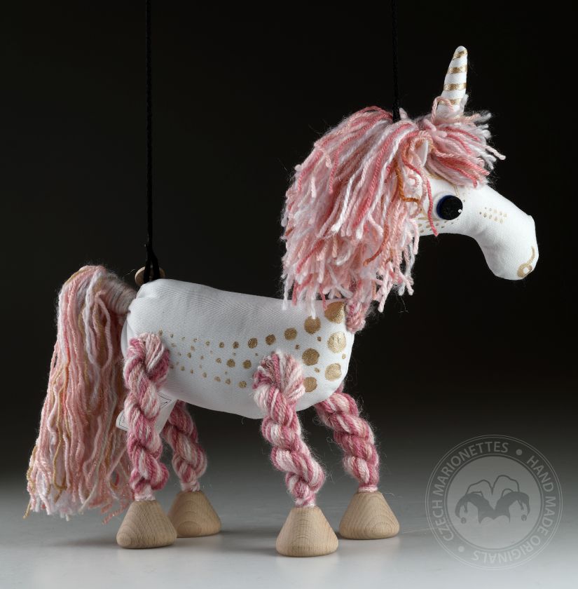 Pink Unicorn - Pepino soft puppet