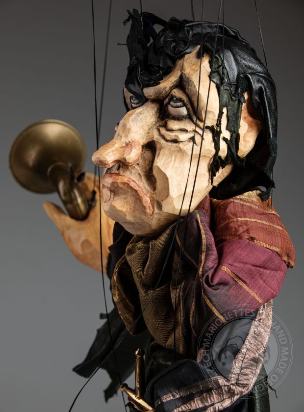 Dalden The Huntsman - wooden hand-carved marionette
