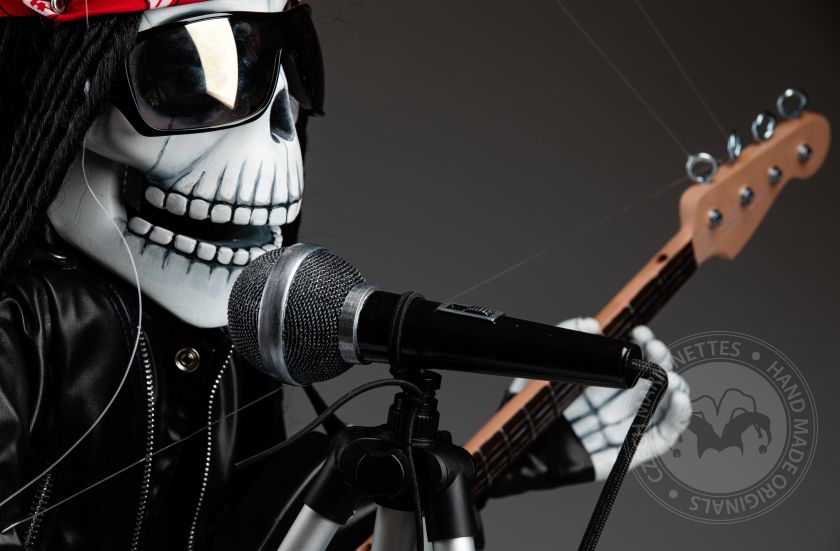 Rockstar Singing Skeleton - Erstaunliche Marionette
