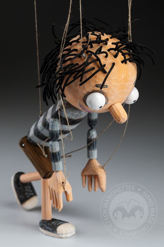 Edgar - jolie marionnette originale en bois