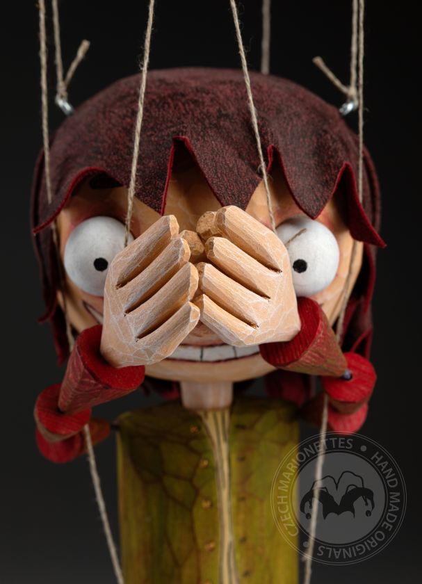 Jester - original wooden marionette