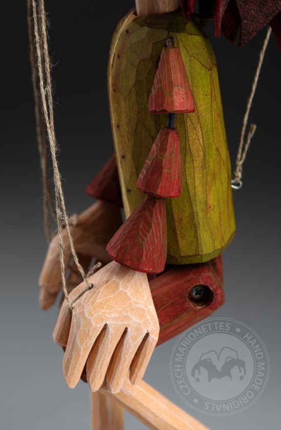 Jester - original wooden marionette
