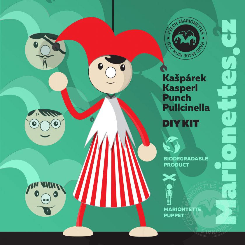 Malý Kašpárek - DIY kit - sestavte si vlastní loutku