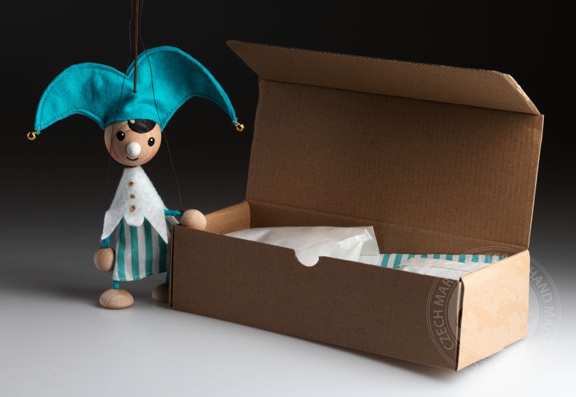 DIY kit - Little Jester wooden puppet 100 pc