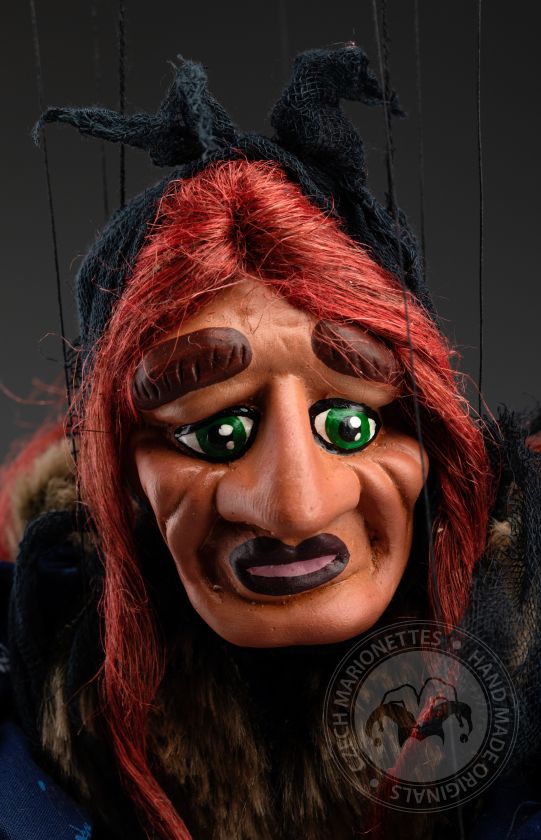 Witch - Handmade Czech Marionette Puppet