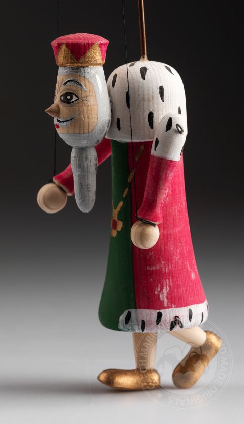King - Mini Wooden Marionette Puppet