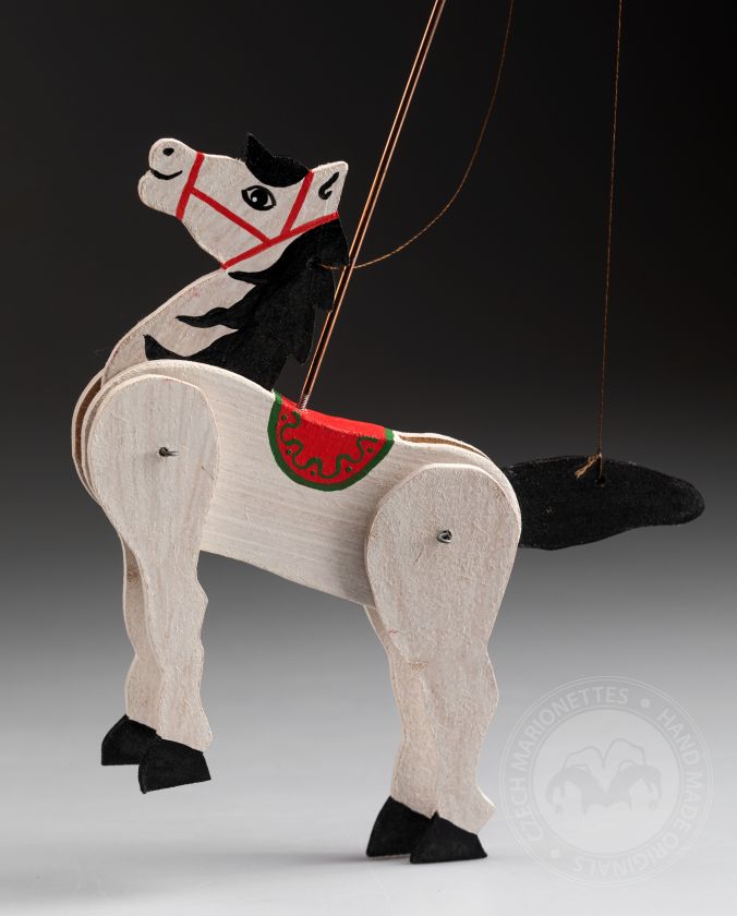 Cheval - Mini marionnette en bois