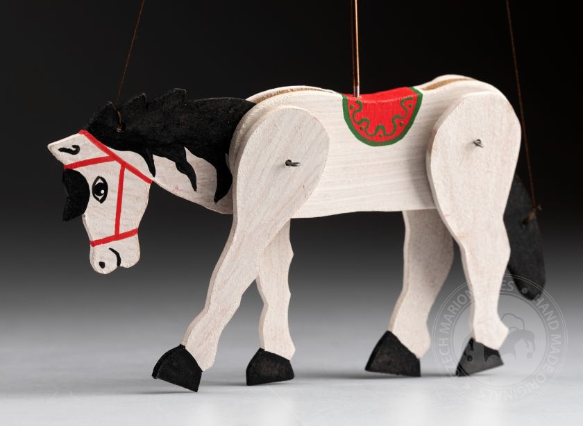 Pferd - Mini Marionette aus Holz