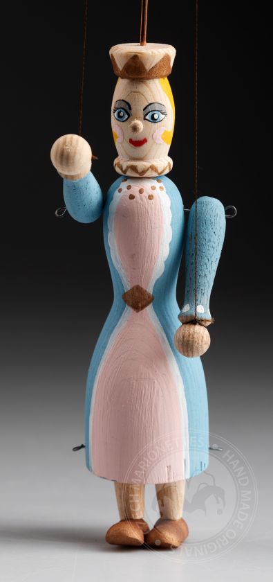 Queen - Mini marionnette en bois