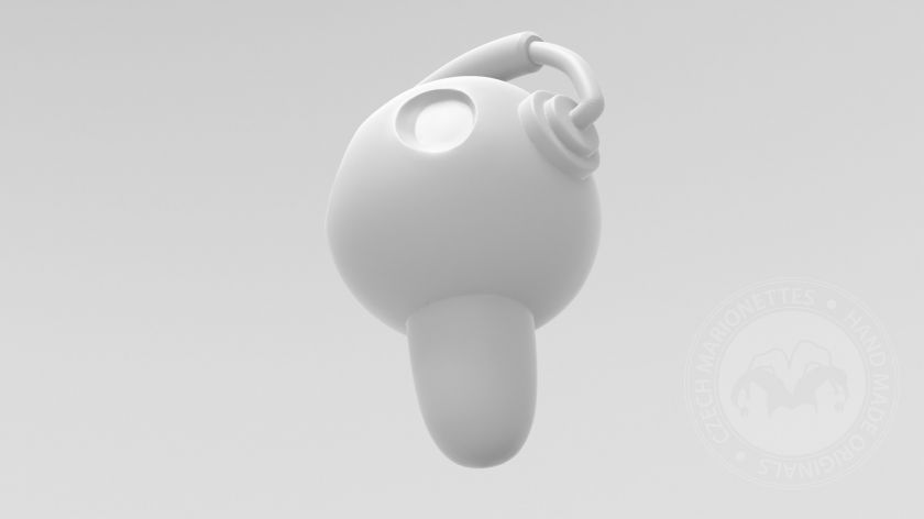 funky man, 3D model hlavy pro 3D tisk