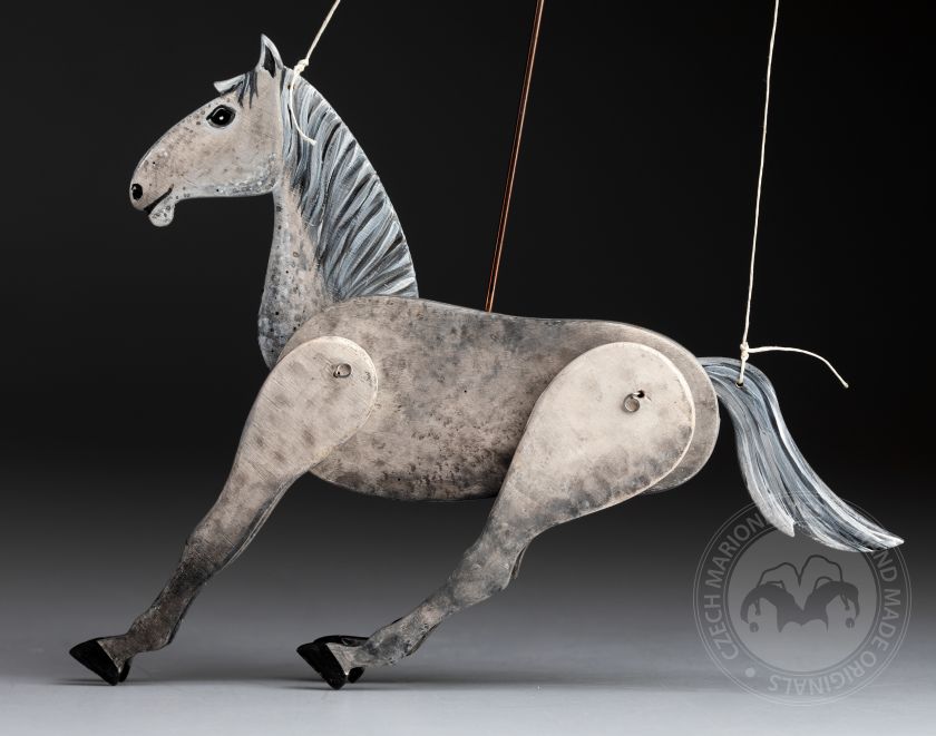 Roan Horse - Wooden Decorative Marionette