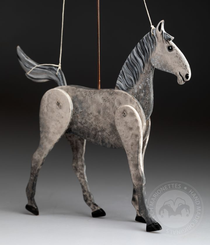 Roan Horse - Marionnette décorative en bois