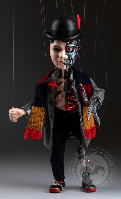 Half Robot Half Human - custom-made marionette