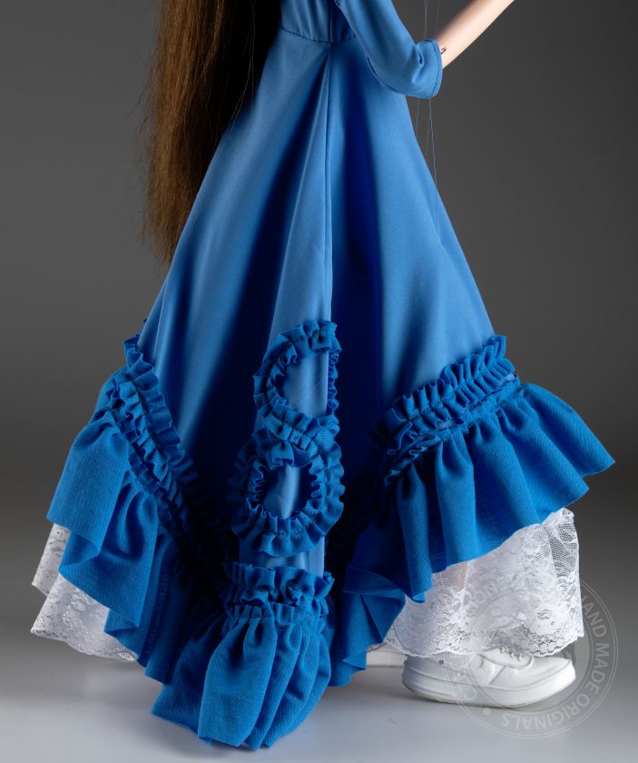 Custom-made marionette of a little girl - Allison (60 cm - 24 inch tall)
