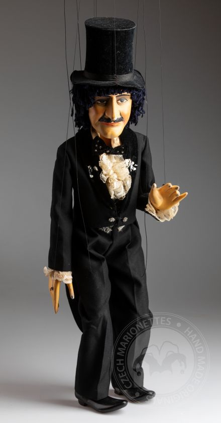 Zauberer - Vintage Performance Marionette aus den 70er Jahren