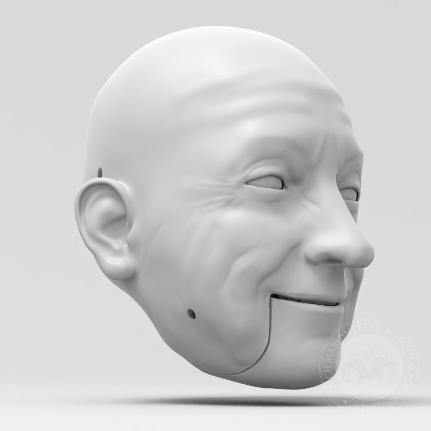 3D Model hlavy muže pro 3D tisk