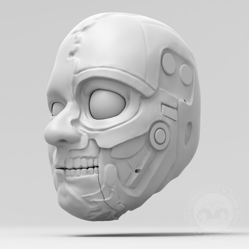 Horror Boy, 3D Modell Kopf für 3D Druck für Marionette 60cm