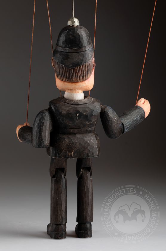 Policier - Marionnette tchèque en bois