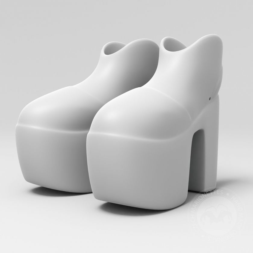Hohe Stiefel, ein 3D-druckbares Modell für Marionette